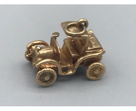 9ct gold vintage car charm