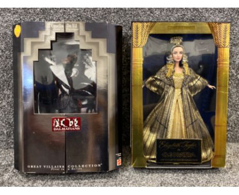 First in a series “Elizabeth Taylor” in Cleopatra doll together with Disneys 101 Dalmatians “Cruella De Vil - power in pinstr