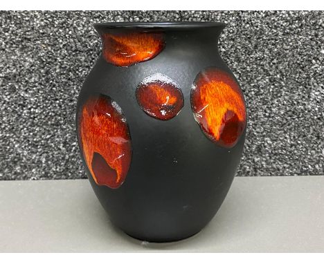 6.5” tall Poole pottery vase in the living glaze galaxy design