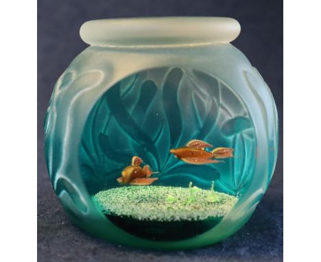 Caithness, Scotland paperweight 'Small World'. 45/75. (B.P. 21% + VAT)8cm high approx. No obvious damage, but top attachment 
