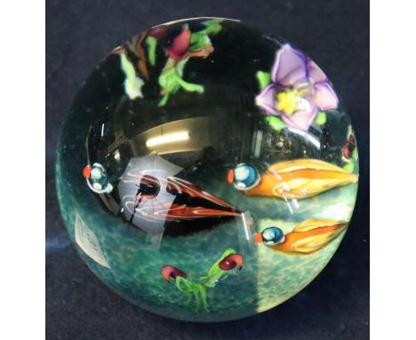Caithness Scotland paperweight 'Duck Pond', limited edition 130/150. (B.P. 21% + VAT) No obvious damage