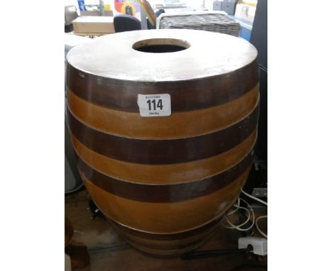 A ceramic barrel 