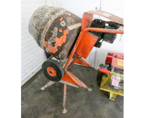 A Belle petrol engine concrete mixer 