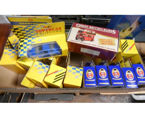 Approximately 20 boxed model Supercar collection, Oxford Die cast collection, British Airways Concorde model cars and planes 