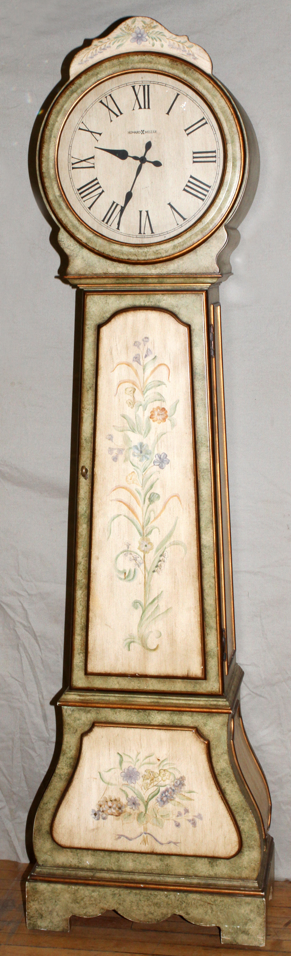 HOWARD MILLER "CAMILLE" GRANDFATHER CLOCK, H 84", L 26", D 13" Model