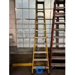 10' WERNER FIBERGLASS STEP LADDER