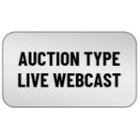 IMPORTANT NOTICE – This is a live webcast auction (not a timed online auction).