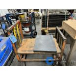 24" X 18" X 3" GRANITE SURFACE PLATE WITH CART