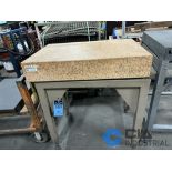 36" X 24" X 6" STARRETT GRANITE SURFACE PLATE WITH STAND