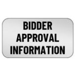 BIDDER APPROVAL - No approvals will be made until 1 week prior to the auction.