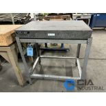 34" X 24" X 4" GRANITE SURFACE PLATE WITH STAND