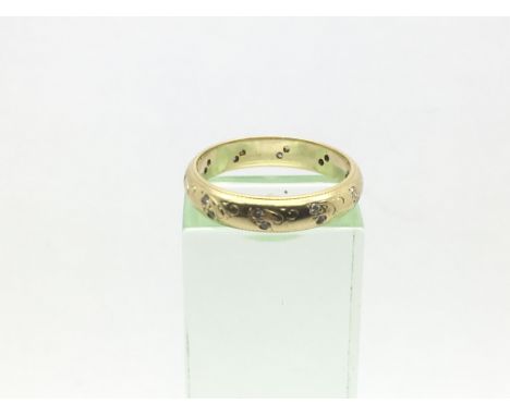 An 18ct gold diamond eternity ring, approx 4.2g and approx size N.