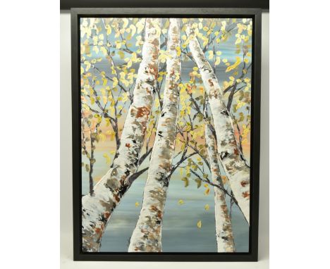 MAYA EVENTOV (RUSSIA / CANADA 1964) 'REACHING FOR THE SKY', a signed limited edition embellished print on canvas depicting Si