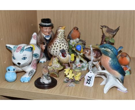 A GROUP OF MOSTLY BIRD ORNAMENTS comprising various manufacturers to include four Country Artist sculptures comprising  a 'Wr