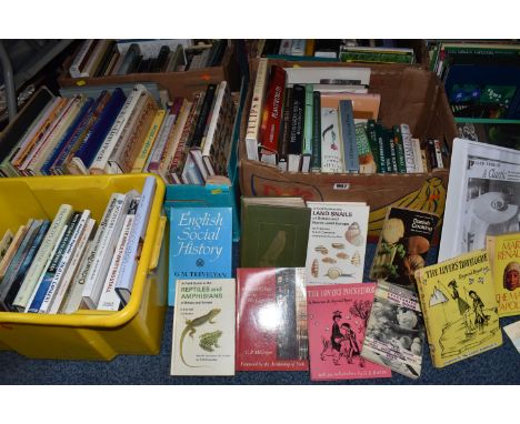 SIX BOXES OF BOOKS to include approximately one hundred and fifty books to include themes such as gardening, garden history, 