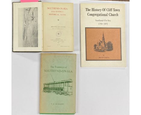 A clothbound edition of Southend-on-Sea and District: Historical Notes. By John William Burrows (1909). A Clothbound and pape