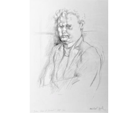 MICHAEL AYRTON [1921-75]. Dylan Thomas, 1947. pencil on paper; signed. 35 x 25 cm - frame size 52 x 42 cm. Provenance: the ar