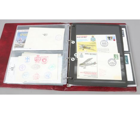 An album of first day covers to include aviation examples.