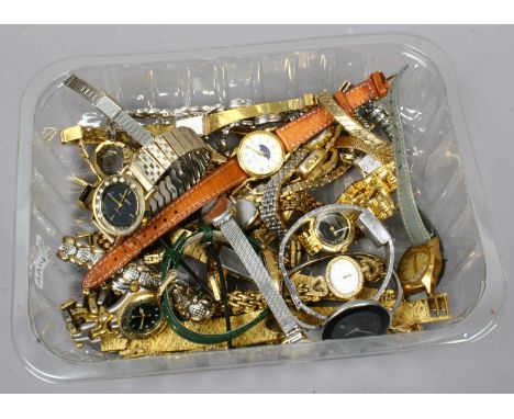 A box of ladies wristwatches including Timex, Sekonda etc.