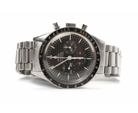 GENTLEMAN'S OMEGA SPEEDMASTER PROFESSIONAL STAINLESS STEEL MANUAL WIND CHRONOMETER WRIST WATCHpurchased in 1964, reference 10