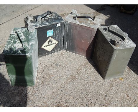 OLD OIL CANS SHELL MEX & ESSO X2