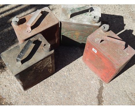 OLD OIL CANS REDLINE & ESSO X2
