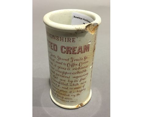 A ceramic Horner's Devonshire clotted cream pot