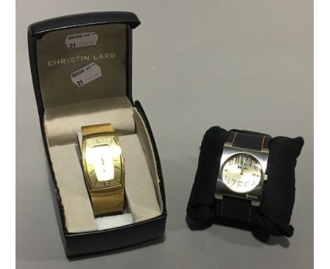 Two gentleman's wristwatches, Christian Lars and Bench