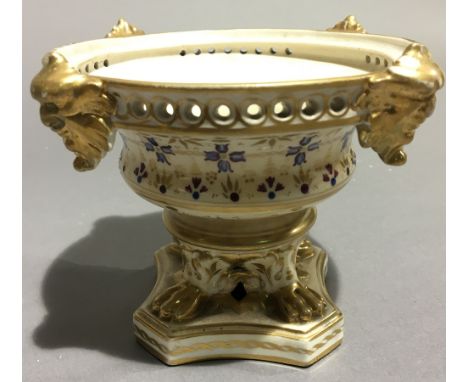 A Crown Derby vase (a/f)