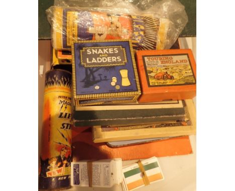 Tray of mixed boxed vintage games 