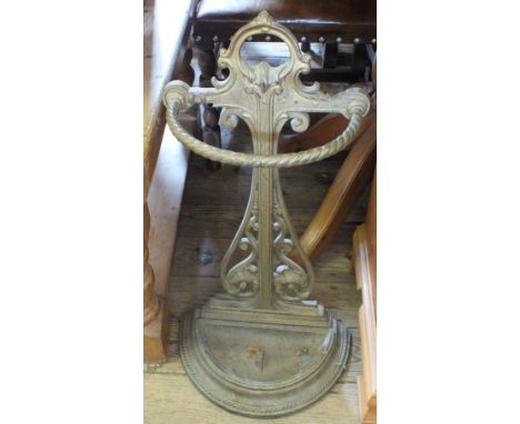 A gilt Iron stick stand