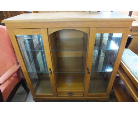 A modern light Oak cabinet