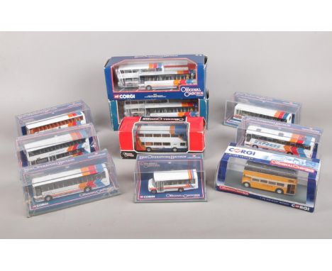 A quantity of Corgi Original Omnibus die cast buses.(10) 1:76 scale, Limited edition 45003 Leyland Olympian/ECW &amp; Van Sta