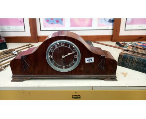 1950's quality Garrards 8 day mantel clock Westminster chimes in working order COLLECT ONLY