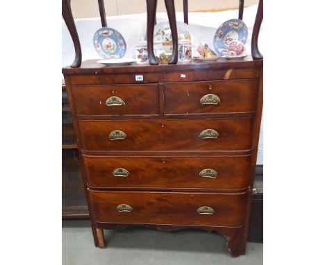 A Victorian mahogany Scotch chest of drawers