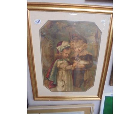 A framed and glazed 19th century print entitled 'The Wanderer's Return'.