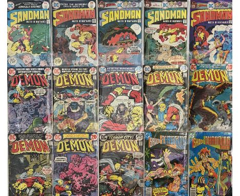 Approx 82 assorted mostly bronze age DC comics with titles to inc: Bat-Man, Justice Inc, Omac, The Sandman, The Demon, Sandma