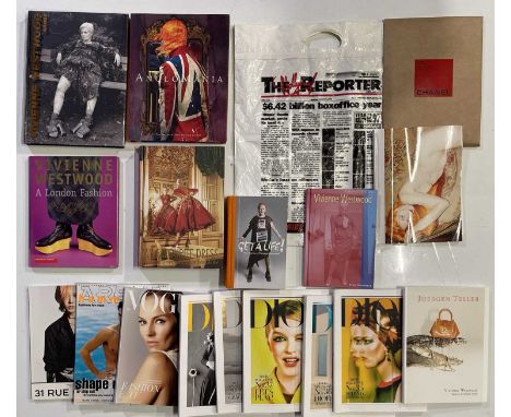 A collection of fashion-related publications to inc: Vivienne Westwood Shoes (Damiani 2006, hardcover), Dior/Chanel catalogue