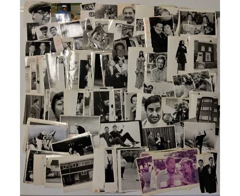 Approx 200 variously sized (most c 8x10") black and white press photographs depicting Mike and Bernie WInters, many vintage p