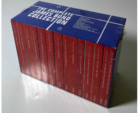 A sealed set of 14 Vintage paperback James Bond novels. Still in shrink.