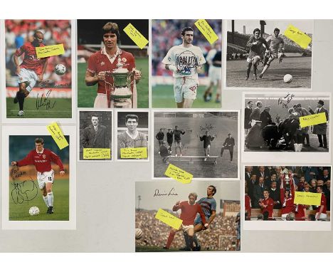 11 variously sized photographs (largest 12x8.5") all professionally printed and all signed. Signatures to inc: David Beckham,