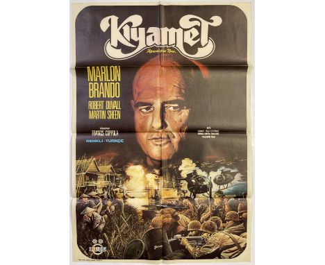 A likely c 1980 Turkish language film poster for 'Apocalypse Now'. Folded. VF condition. Approx 27x39".