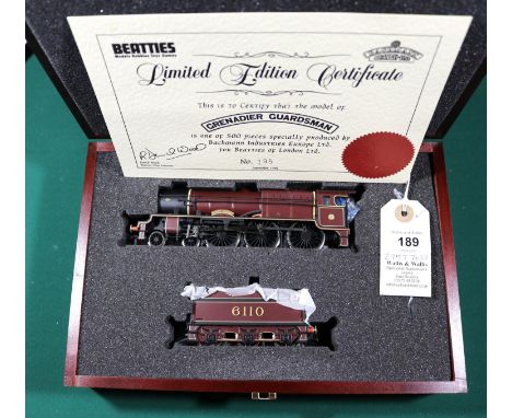 A Bachmann Branchline OO gauge limited edition LMS Royal Scot Class 4-6-0 locomotive, Grenadier Guardsman 6110, in lined maro