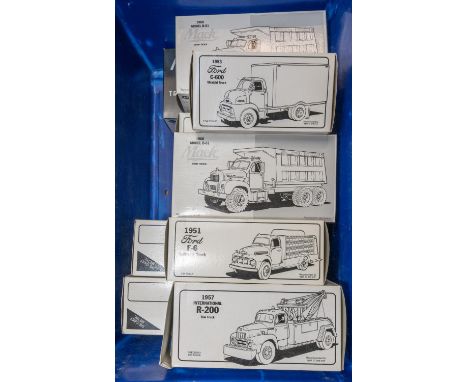 10 1st Gear 1/34 scale Trucks. 2x 1960 Model B-61 Mack Tractor &amp; Trailer, Western Transport and H.F. Campbell. 2x 1960 Mo