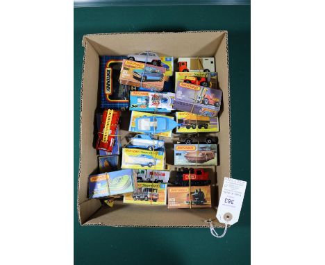 15 Matchbox Superfast etc. Mercedes Benz Scaffolding Truck, Lotus Europa, Porsche Turbo, Rescue Hovercraft, Blaze Buster, For