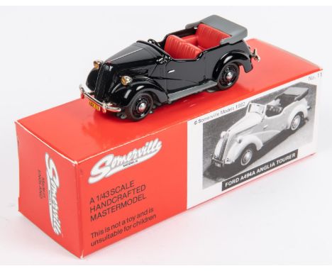 Somerville Models No.117. Ford A494A Anglia Tourer. An example finished in black with red interior, complete with windscreen.