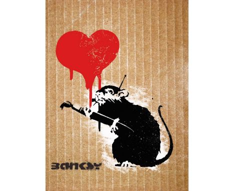 DISMALAND – BANKSY D’APRESPochoir sur carton Dismaland , signé et numéroté sur 50 exemplaires. Art gratuit de la peinture en 