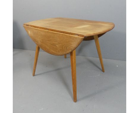 ERCOL - A mid-century Windsor 384 drop-leaf table. Length 103cm, height 71cm, width 61cm (extending to 115cm).