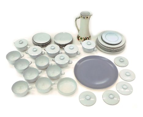 A collection of 20thC ceramics, to include a Royal Copenhagen Fajence part dinner service, Poole twin tone large platter, and