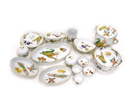 A quantity of Royal Worcester Evesham ceramics, to include two handled jar and cover, serving dishes, etc.